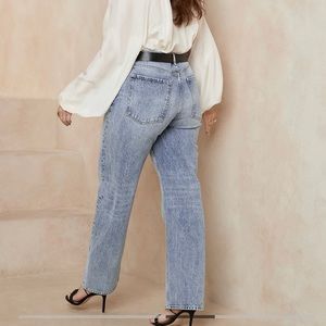 NWT Banana Republic Curvy Straight Jeans Light Wash